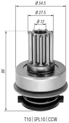 Pinion, starter